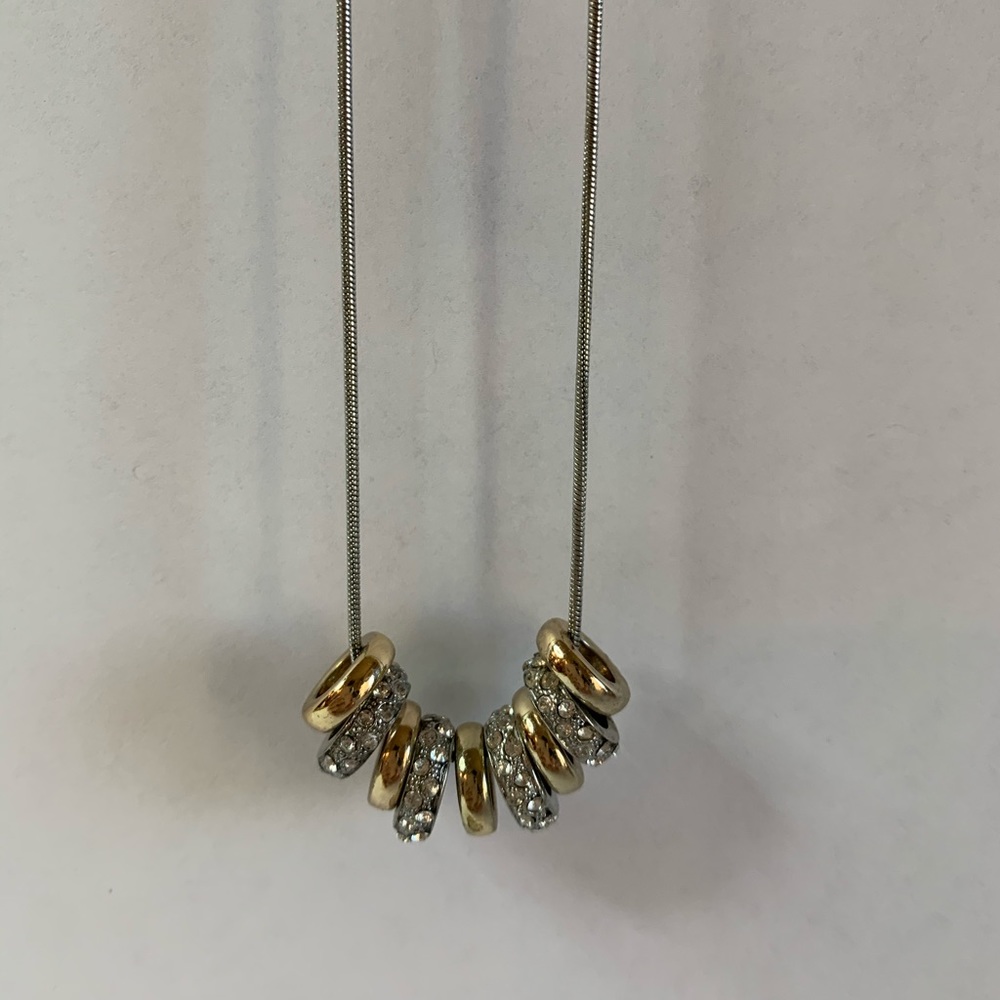 Pendant necklace, sterling silver